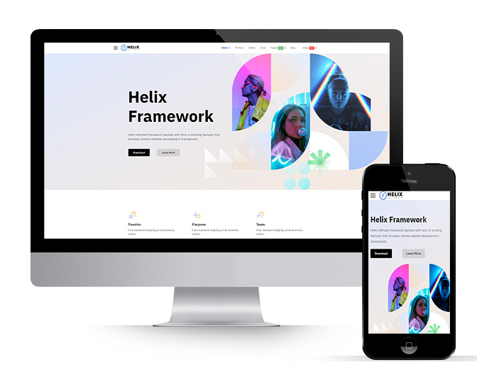 Helix Ultimate 2.0 — бесплатный конструктор шаблон для Joomla 4